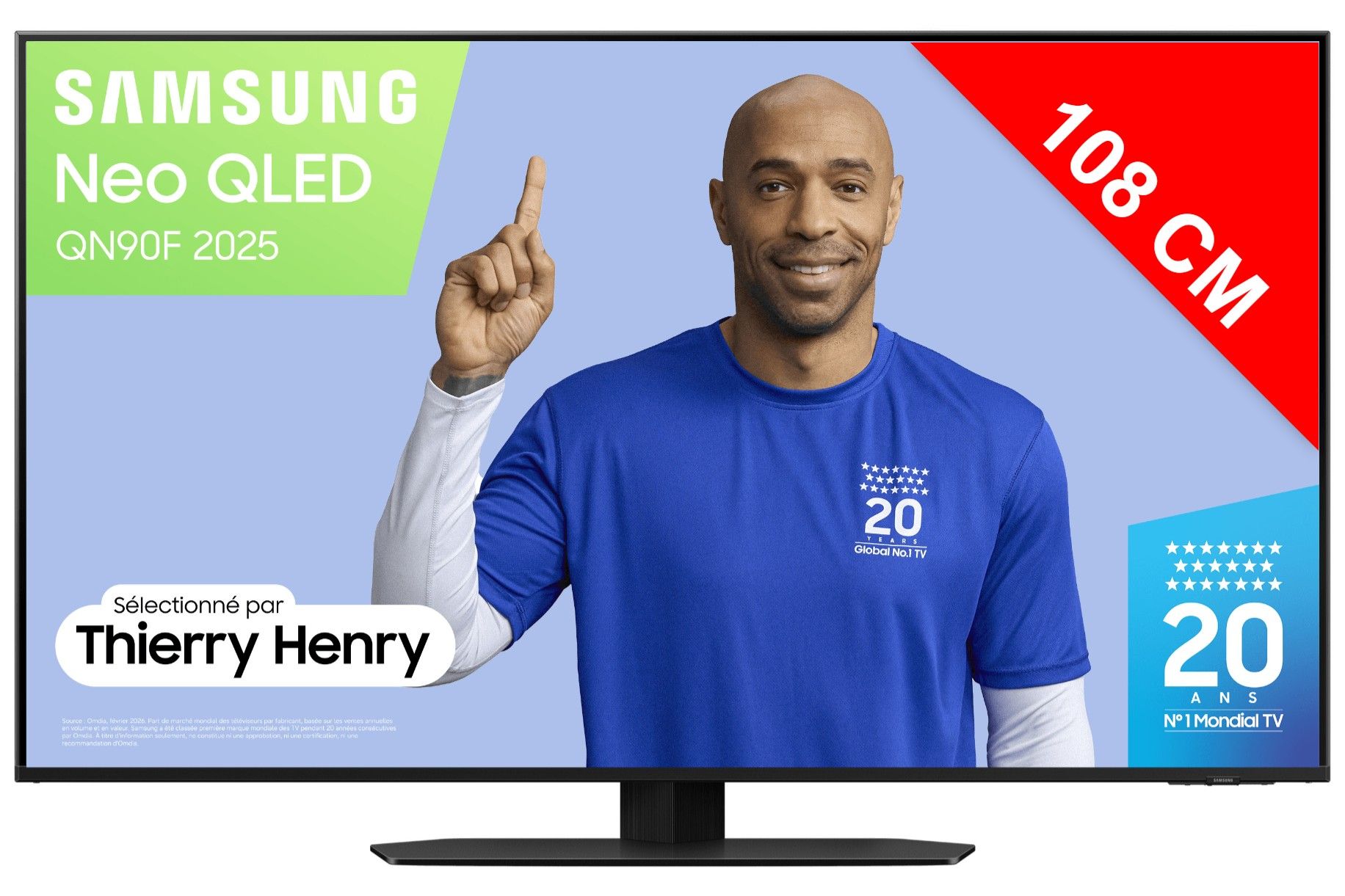 TV Neo QLED 4K 108 cm SAMSUNG 43" 4K 165Hz Noir TQ43QN90F