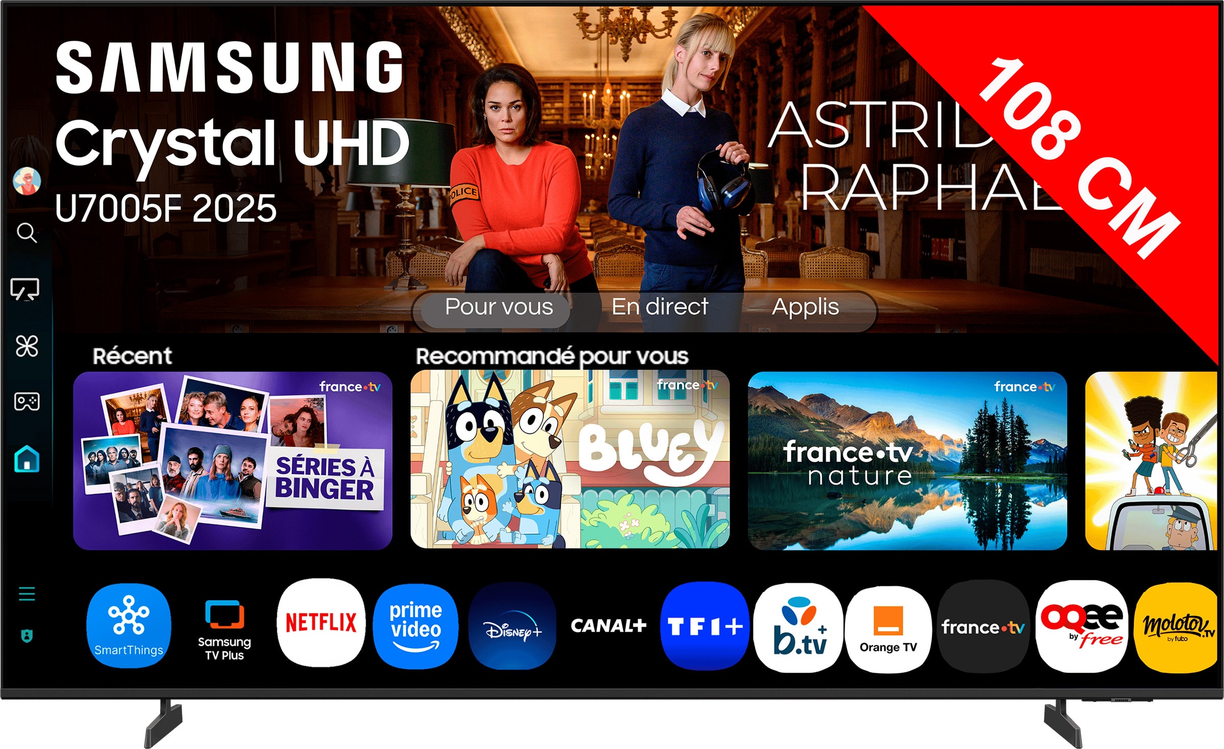 TV LED 4K 108 cm SAMSUNG  TU43U7005F