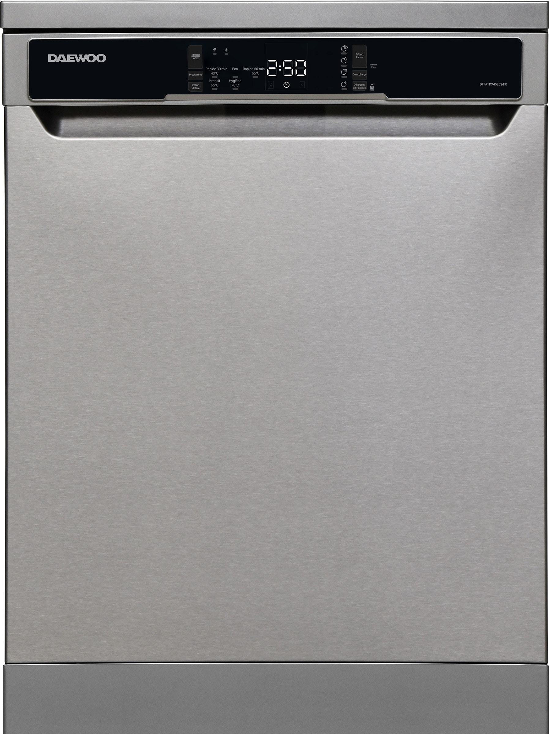 Lave vaisselle 60 cm DAEWOO 15 couverts 45dB Gris DFFA1DX45E52
