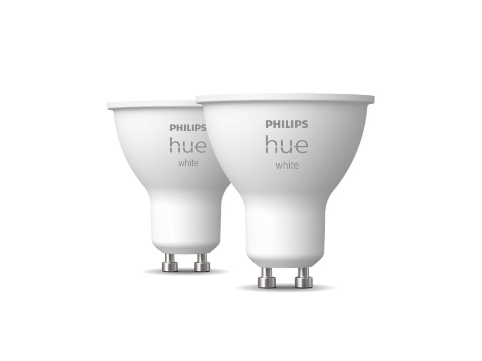 PHILIPS HUE Lumière connectée 2 ampoules spot GU10 Philips Hue  HUE-W2GU10