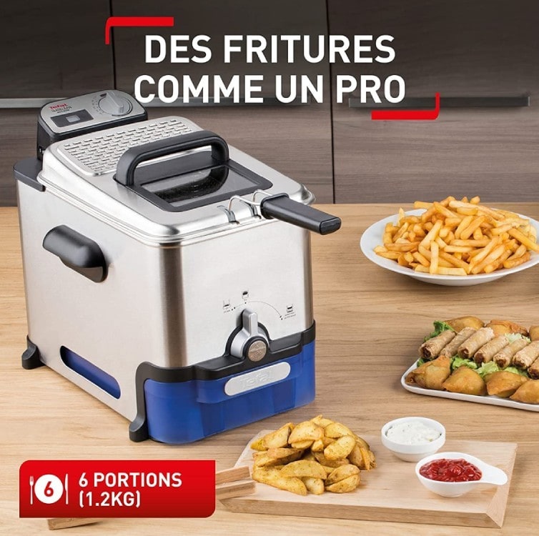 SEB Friteuse Semi Pro OleoClean Inox - FR804000