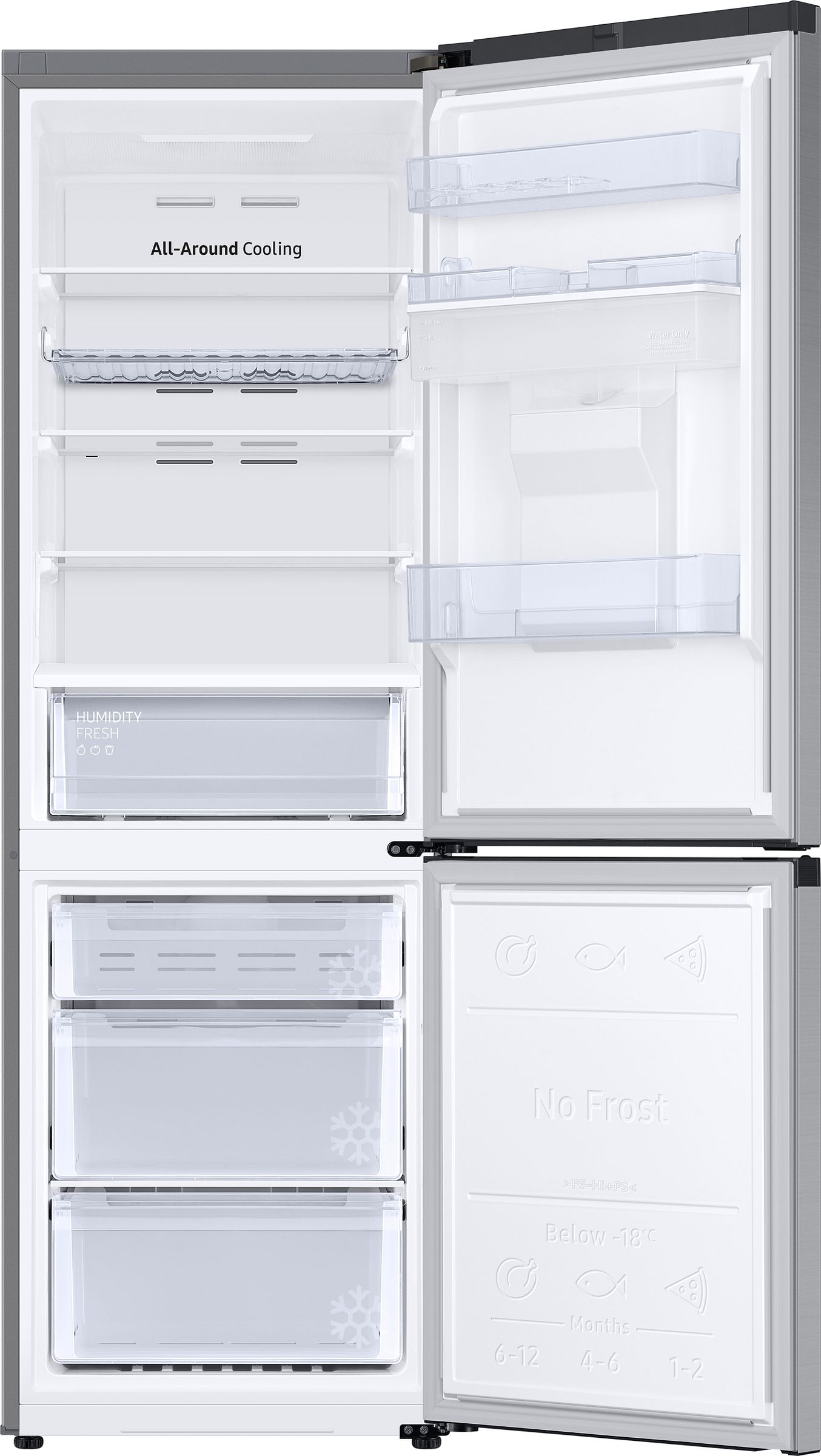 Réfrigérateur congélateur bas SAMSUNG 341L No Frost Inox - RB34C632DSA