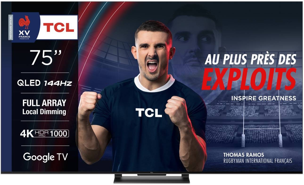 TCL TV QLED 4K 189 cm Ultra HD 144Hz 75" - 75QLED870