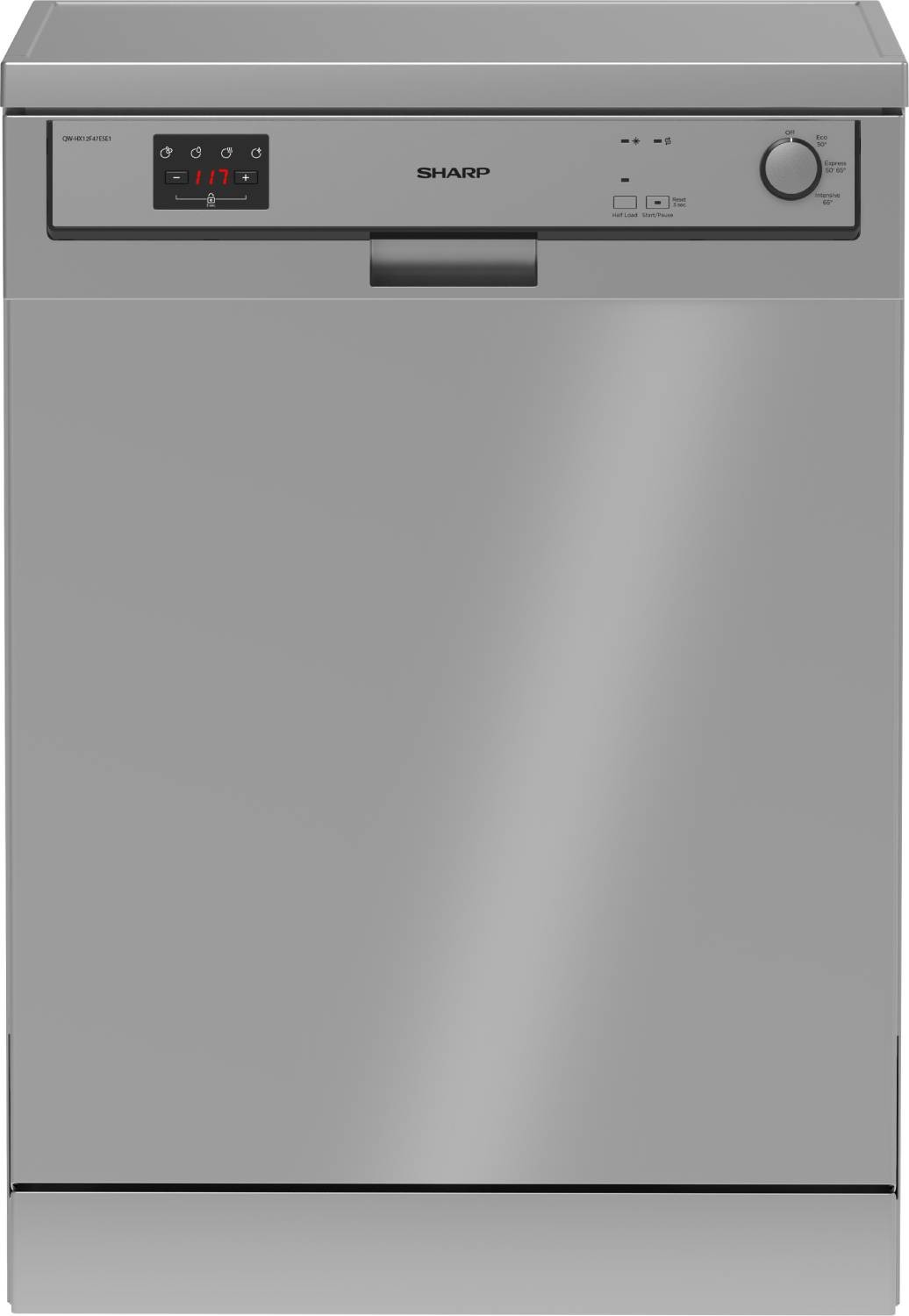 SHARP Lave vaisselle 60 cm 3 programmes 13 couverts gris QWHX12F47ES1 SHARP Lave vaisselle 60 cm 3 programmes 13 couverts gris QWHX12F47ES1