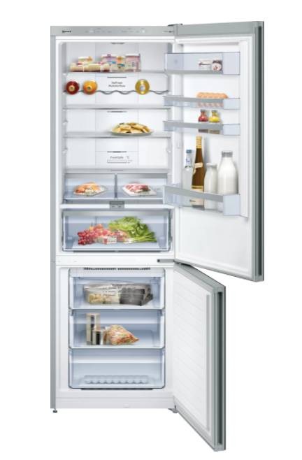Réfrigérateur congélateur bas NEFF N70 No Frost 438L Noir - KG7493BD0