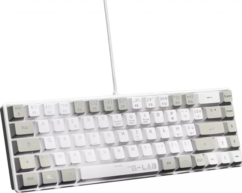 Clavier gamer THE G-LAB *Cette case est vide car les informations demandées ne sont pas disponibles.* KEYZ-HYDRO-WG