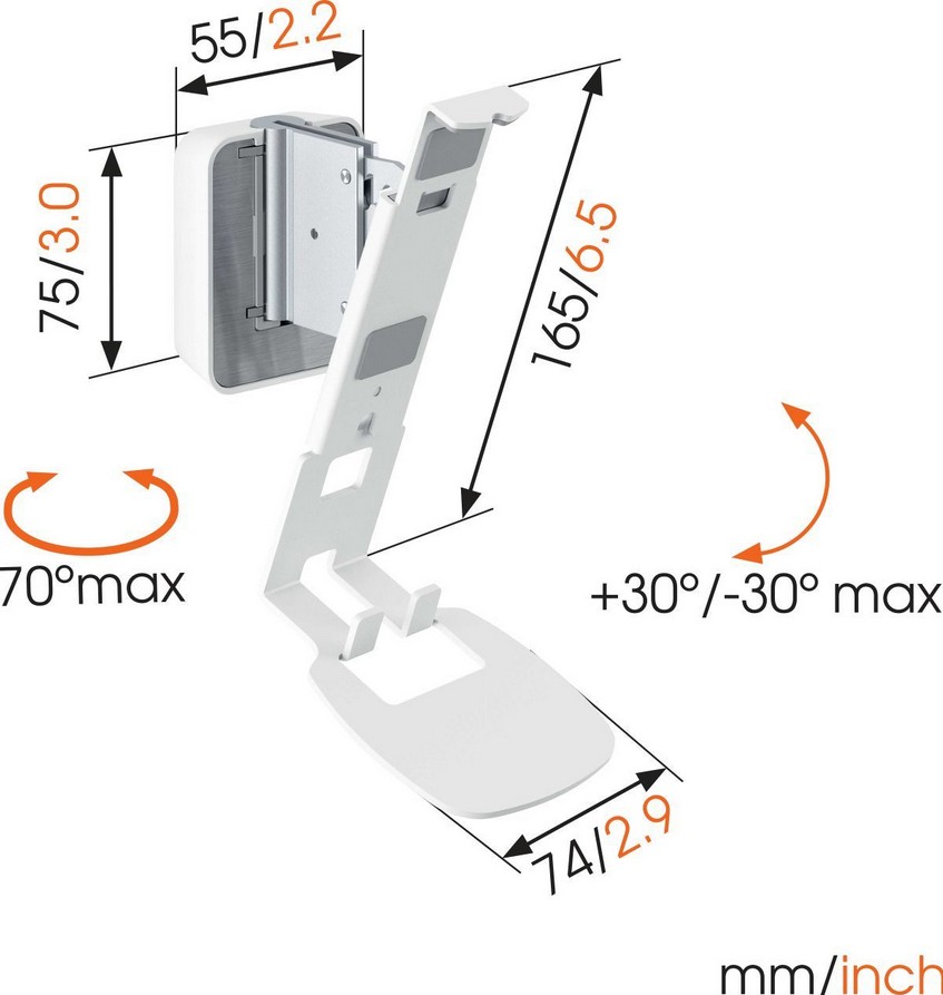 VOGEL'S Support mural SOUND4201V2WHITE