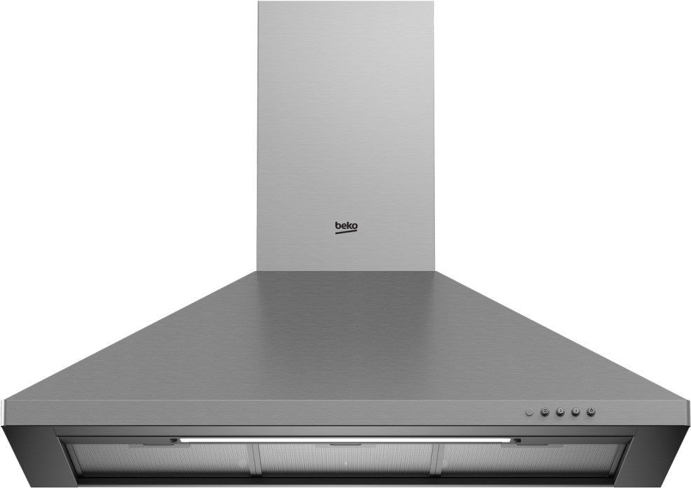 Hotte decorative murale BEKO 3 vitesses, 64db, 90cm, inox CWB9441-XNH