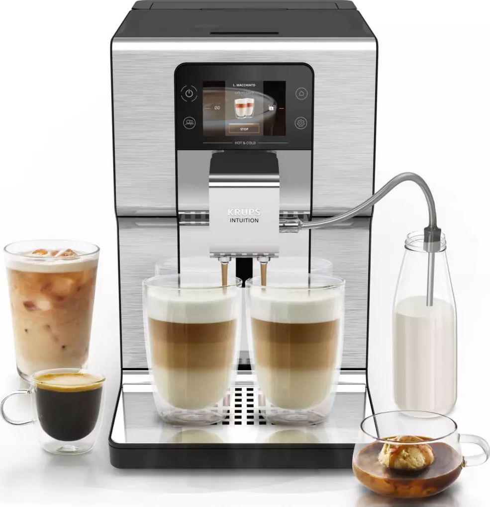 Robot expresso KRUPS Cold Brew Aroma One Touch Cappuccino Argent - EA879EE0