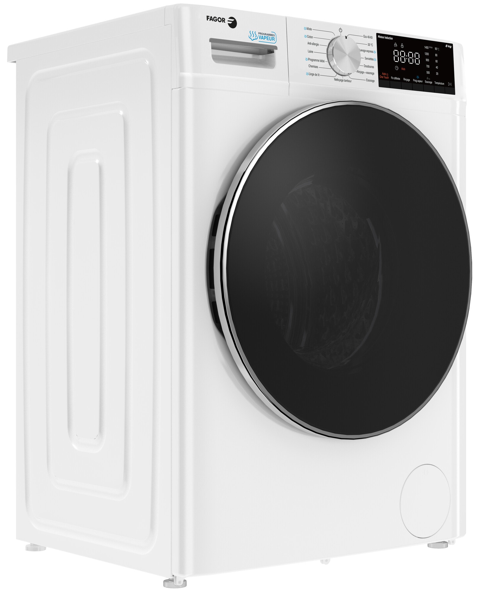 Lave linge Frontal FAGOR , 1400 trs/mn, 8kg, Blanc - FLF8014SLIAW Lave linge Frontal FAGOR , 1400 trs/mn, 8kg, Blanc - FLF8014SLIAW
