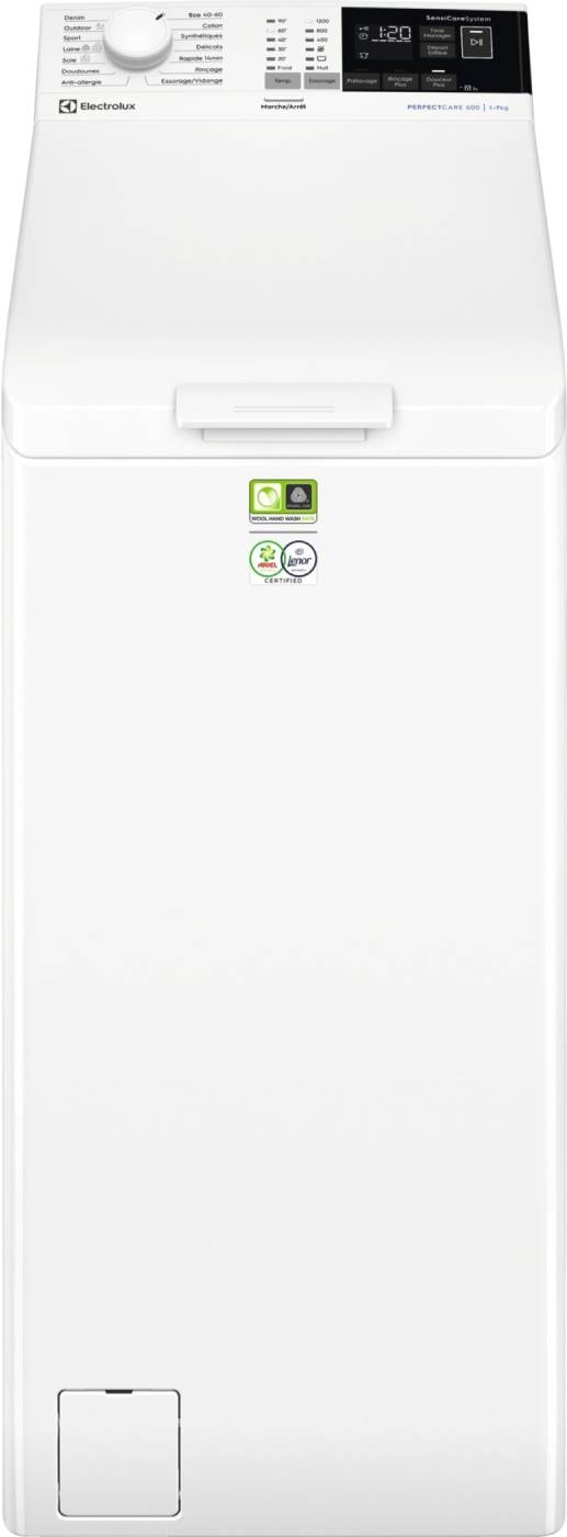 Lave linge Top ELECTROLUX , 1200 trs/mn, 7kg, Blanc EW6T4376BZ