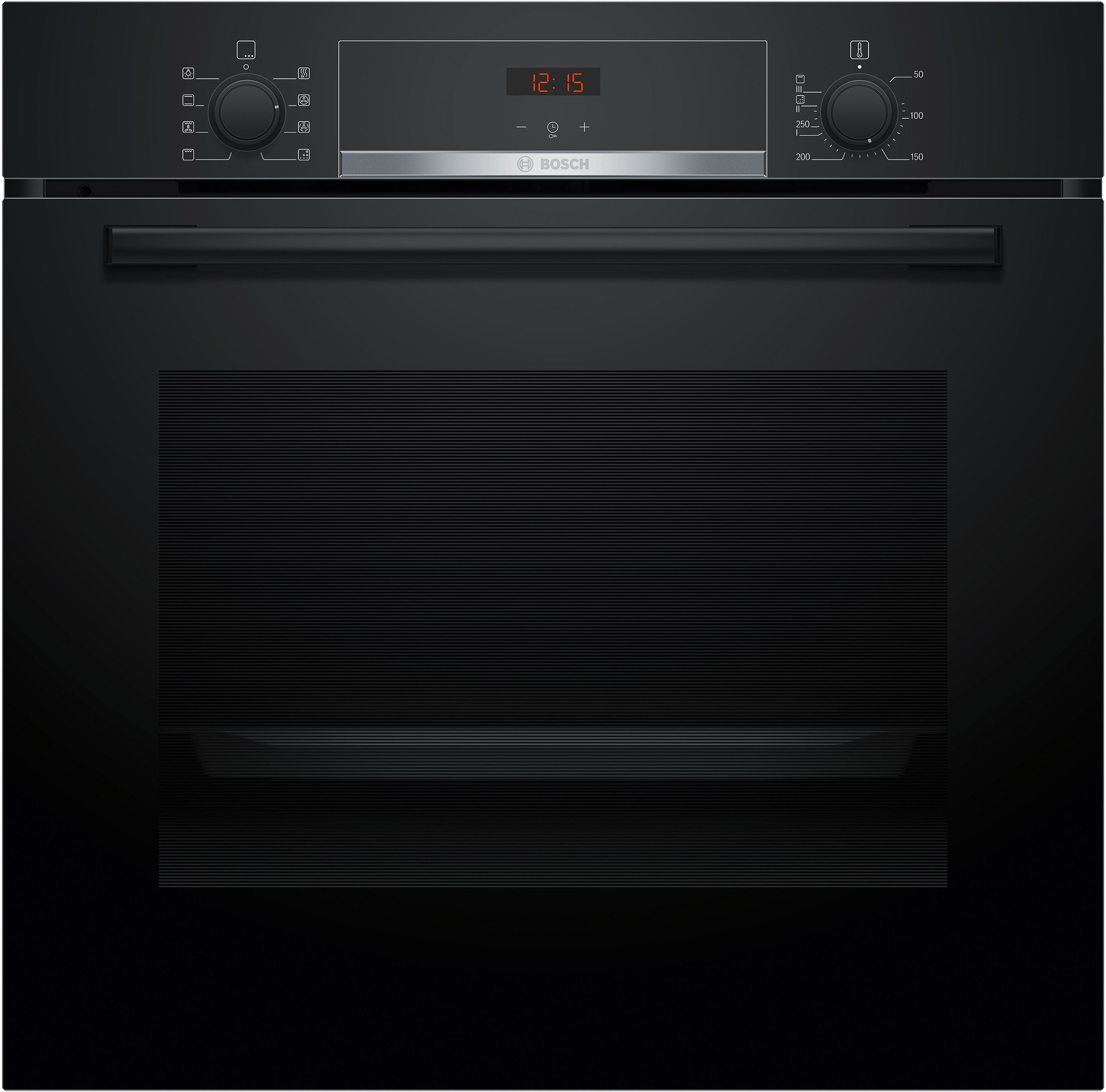 Four encastrable EcoClean BOSCH Hotair 3D 71L Noir HBA553BA3F
