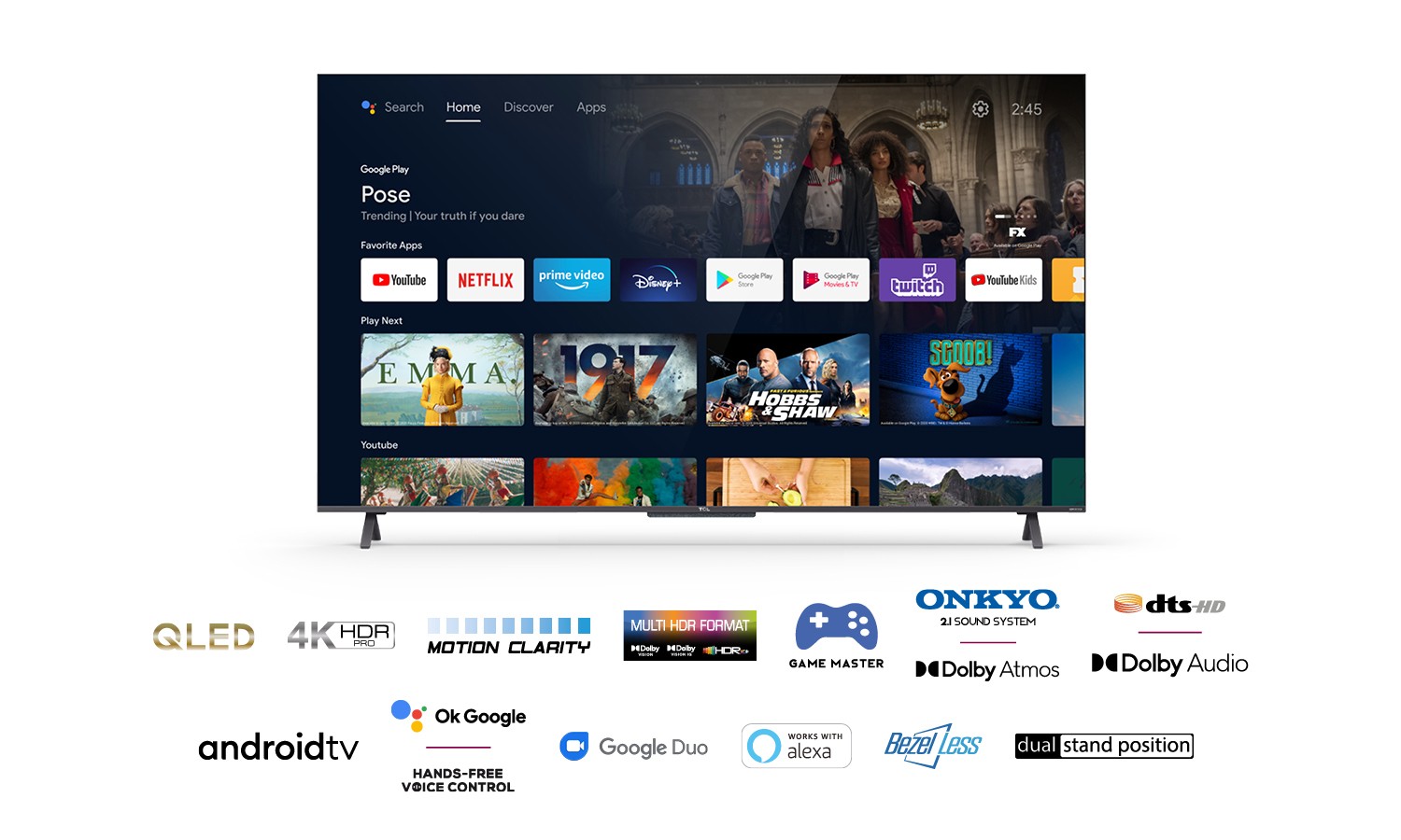 TCL TV QLED 4K 189 cm TV QLED 75C721 4K 189 cm TCL TV QLED 4K 189 cm TV QLED 75C721 4K 189 cm