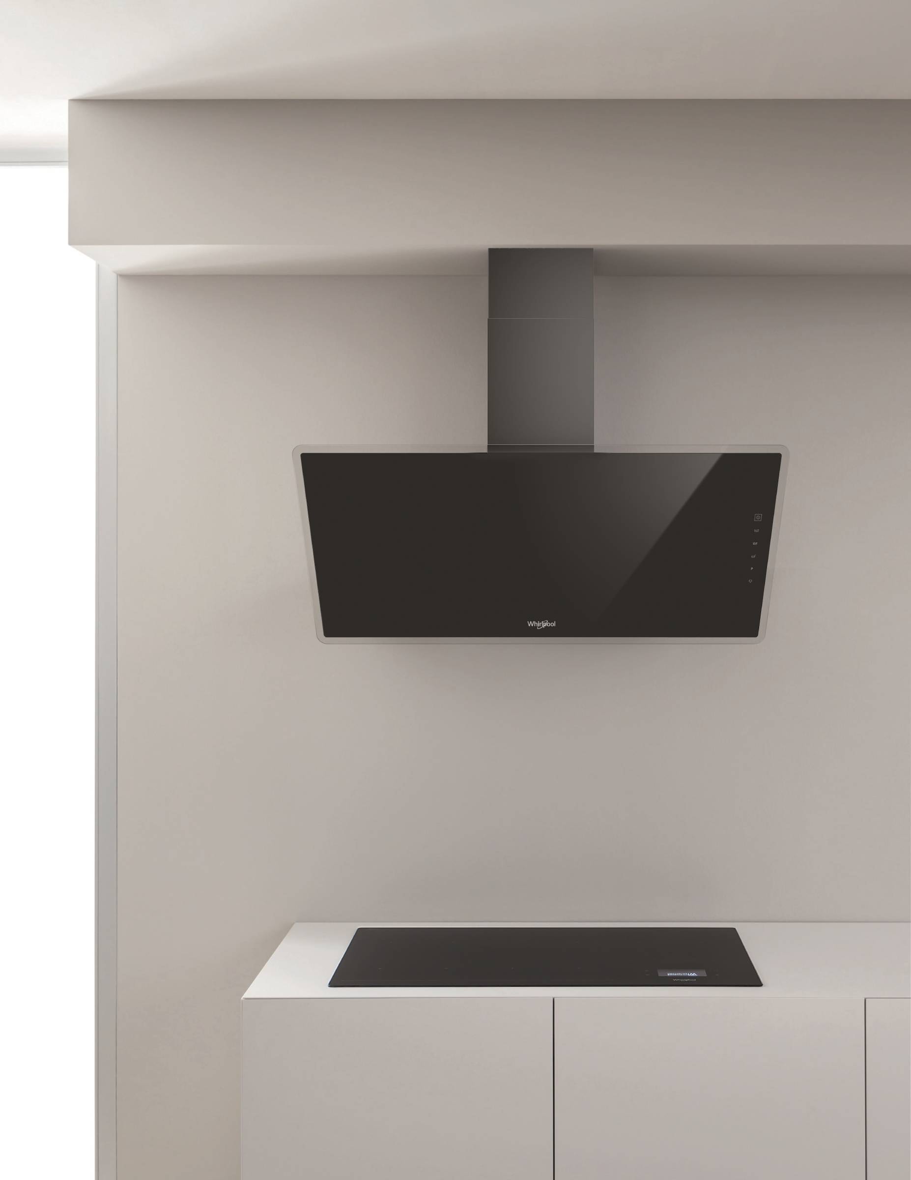 Hotte decorative murale WHIRLPOOL 90cm 68dB Noire - WHVF93FLTK