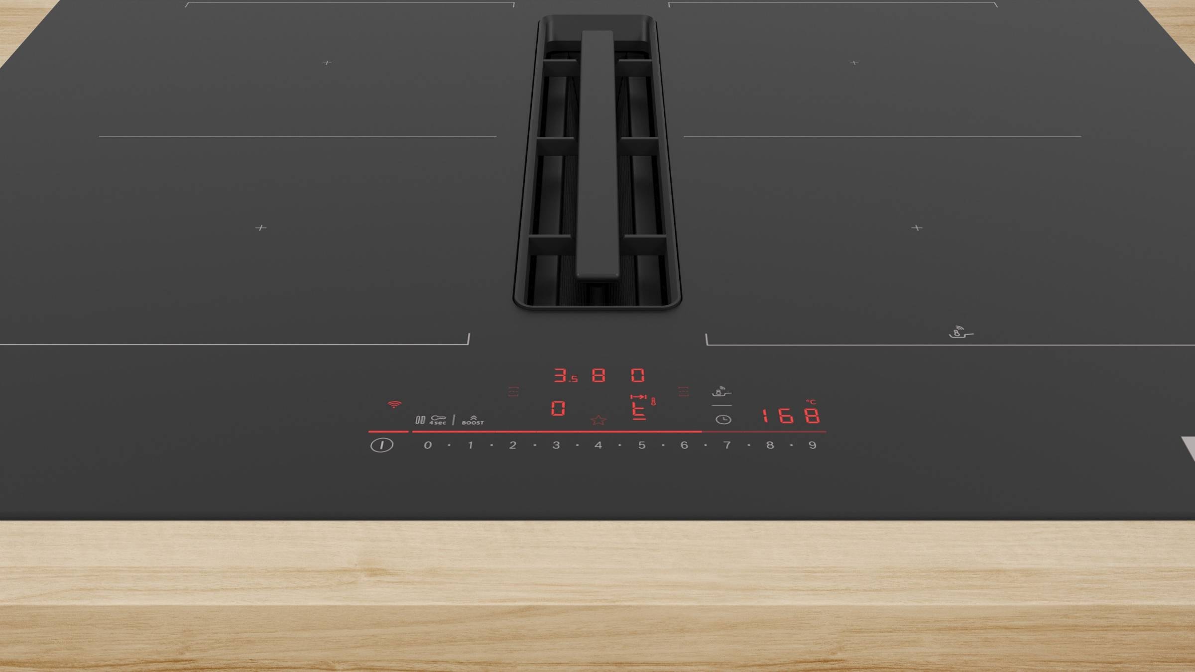 Plaque induction BOSCH Série 6 4 Foyers 70cm Noir - PVQ711H26E Plaque induction BOSCH Série 6 4 Foyers 70cm Noir - PVQ711H26E