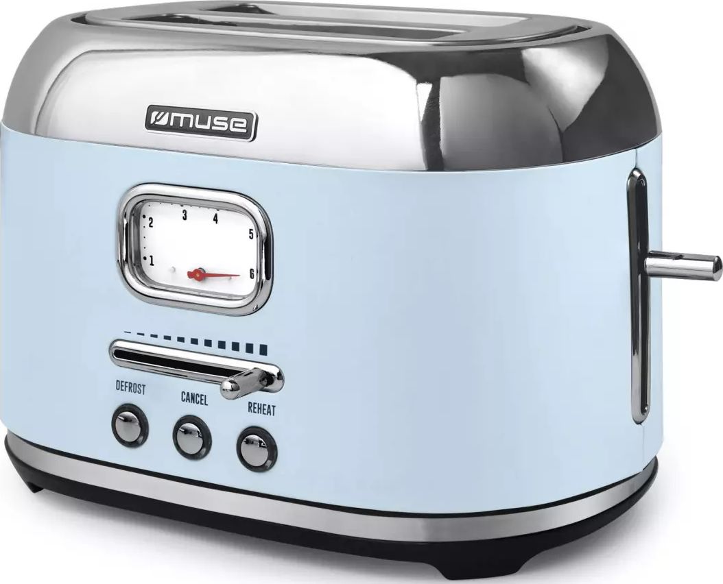 Grille pain MUSE 2 fentes 1000W Bleu MS-120VB