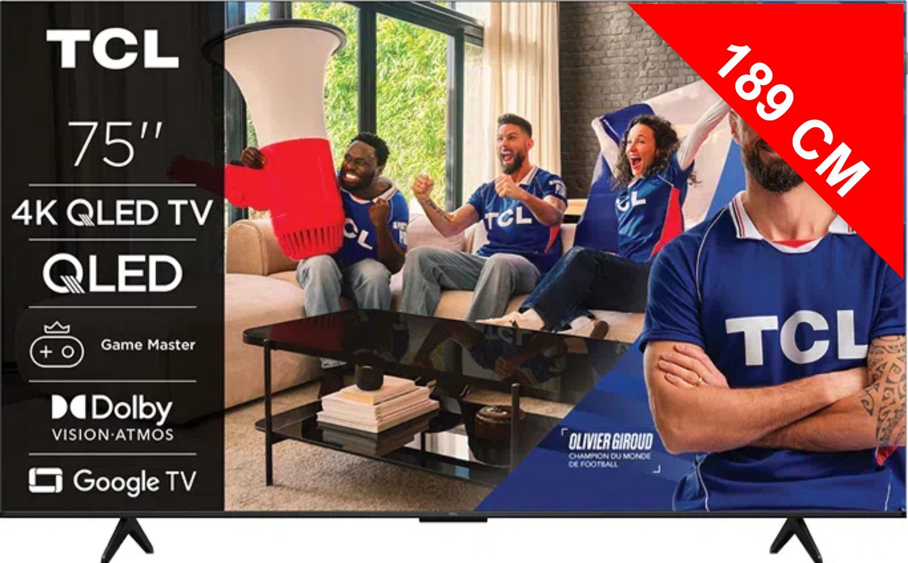 TV QLED 4K 189 cm TCL  75P7L
