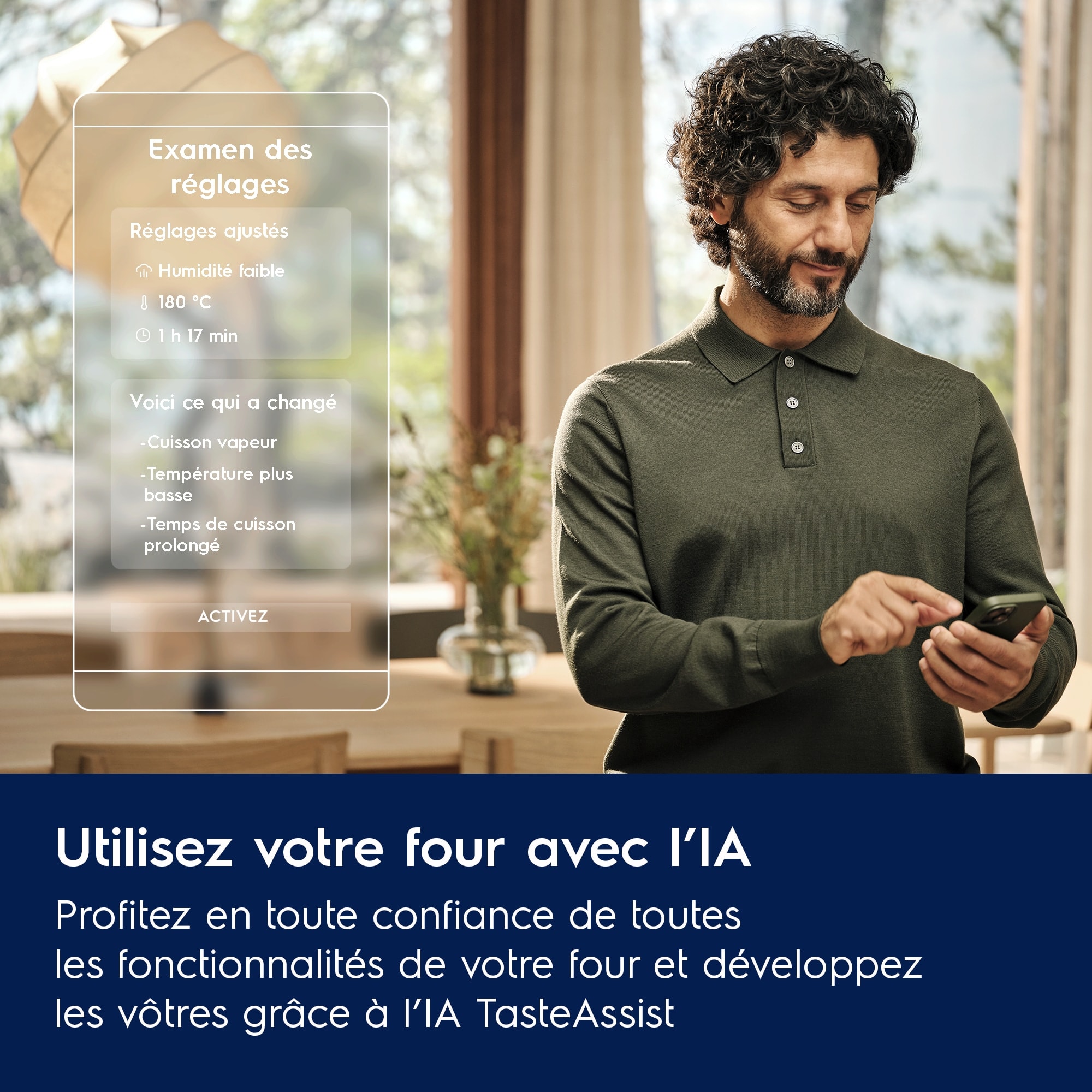 Four encastrable vapeur ELECTROLUX Chaleur tournante 70L Noir - KOAAS3ST