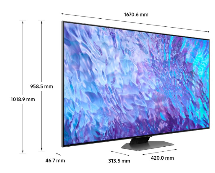 TV QLED 4K 189 cm SAMSUNG 100 Hz Dolby Atmos 75" - TQ75Q80C TV QLED 4K 189 cm SAMSUNG 100 Hz Dolby Atmos 75" - TQ75Q80C