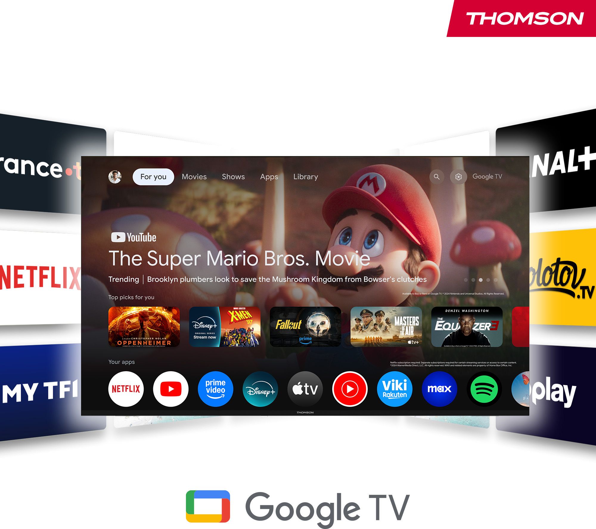 TV Mini LED 4K 164 cm THOMSON 75" 4K 144Hz Noir - 75MG7C15