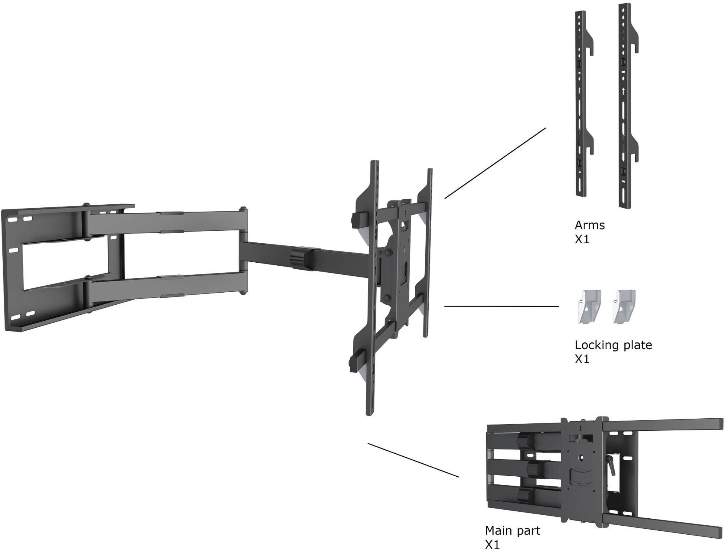 Support mural MULTIBRACKETS - KC-MB-SDB6539 Support mural MULTIBRACKETS - KC-MB-SDB6539
