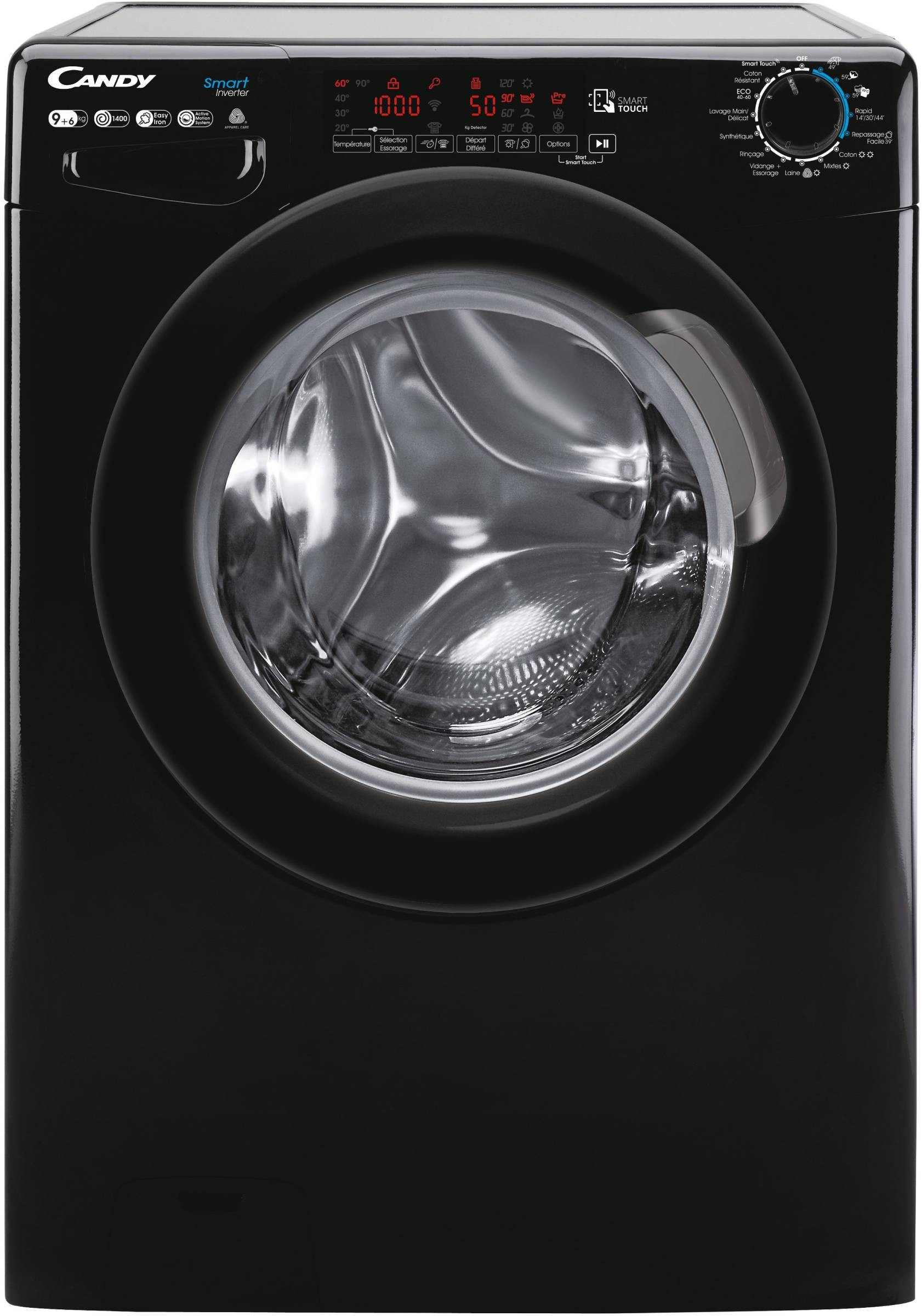 CANDY Lave linge sechant Frontal Fonction Vapeur 1400 trs/mn 9kg CSWS496TWMBBE-47 CANDY Lave linge sechant Frontal Fonction Vapeur 1400 trs/mn 9kg CSWS496TWMBBE-47