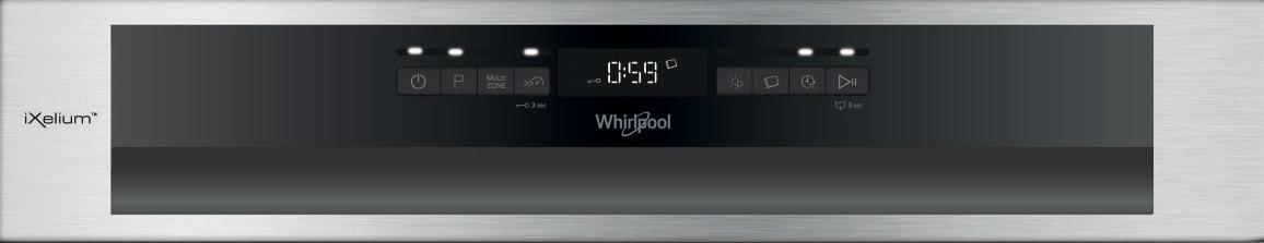Lave vaisselle encastrable 60 cm WHIRLPOOL 6ème Sens 14 couverts 43dB Inox - WCBO3T133PFI