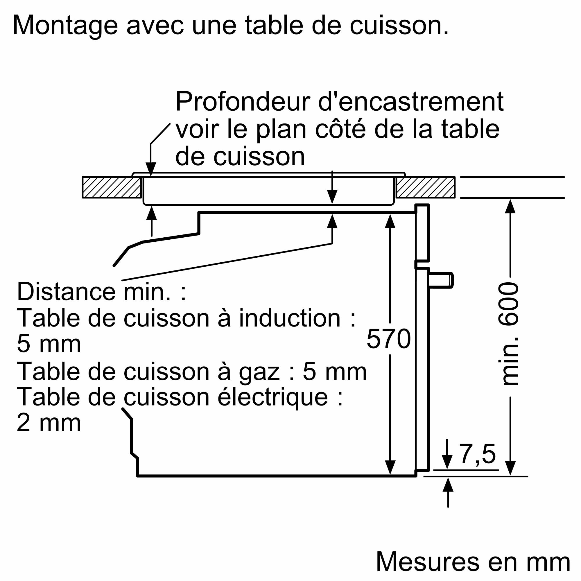 Four encastrable pyrolyse BOSCH Chaleur tournante 71L Noir - HBA571BB4