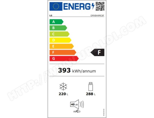 Réfrigérateur 4 portes LG InstaView Door-in-Door 508L Noir - GMX844MC6F Réfrigérateur 4 portes LG InstaView Door-in-Door 508L Noir - GMX844MC6F