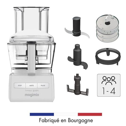 Robot culinaire MAGIMIX 2.6L 650W Blanc - 18370F