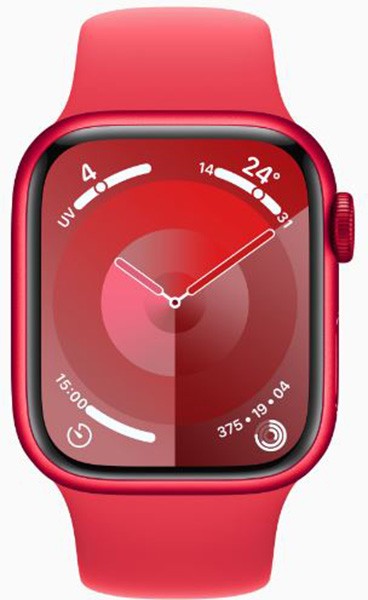 APPLE Montre connectée Watch Série 9 GPS 41mm Aluminium rouge - WATCH9-MRXH3QF