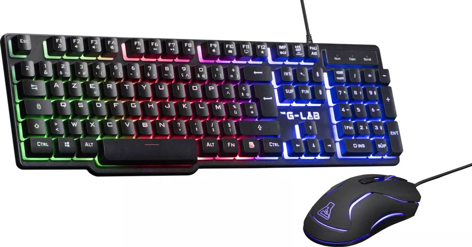Clavier gamer THE G-LAB Membrane Filaire - COMBO-CHROM-EX
