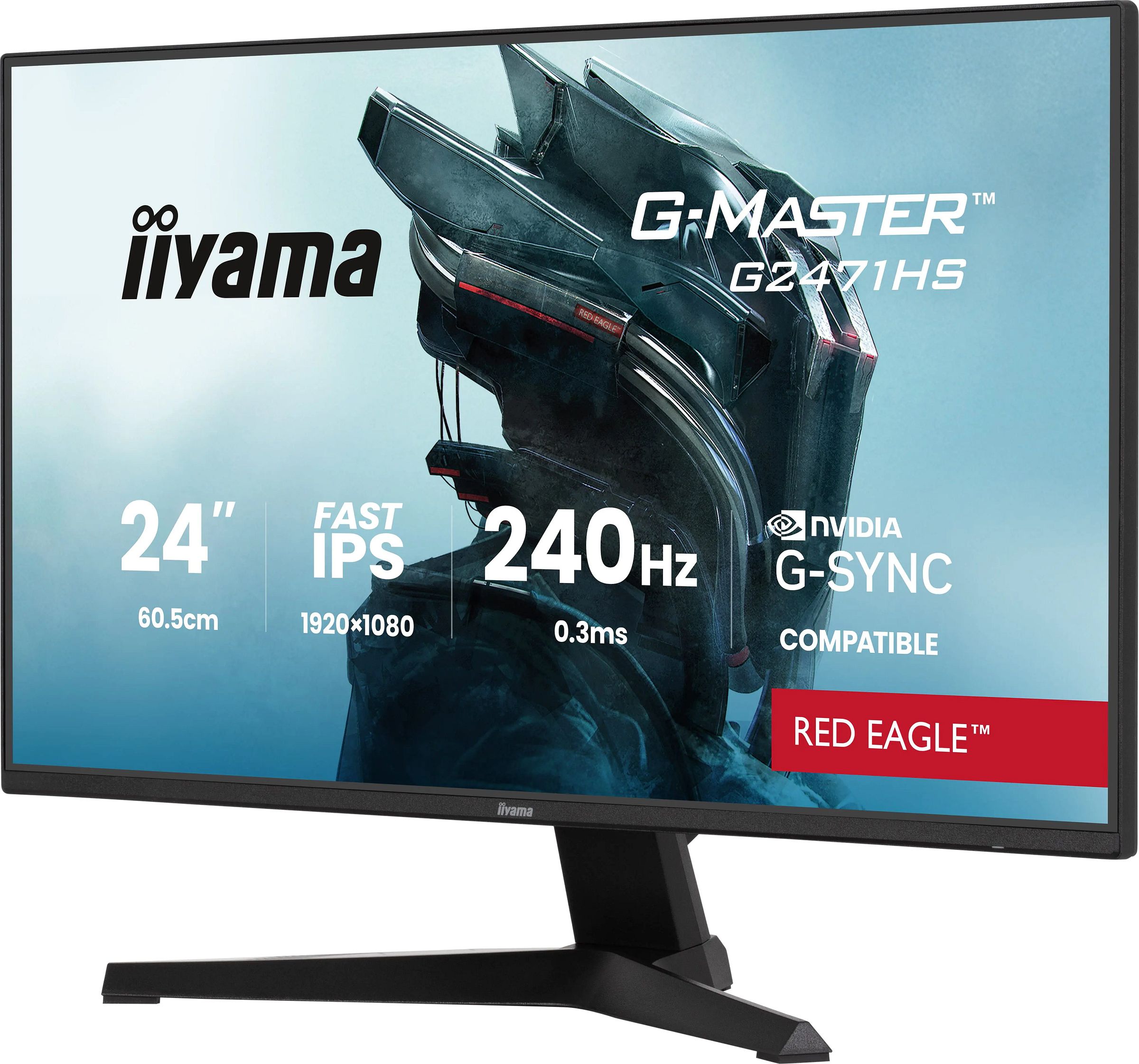 Ecran 24 pouces Full HD IIYAMA IPS HDMI DisplayPort Noir - IIG2471HSB1