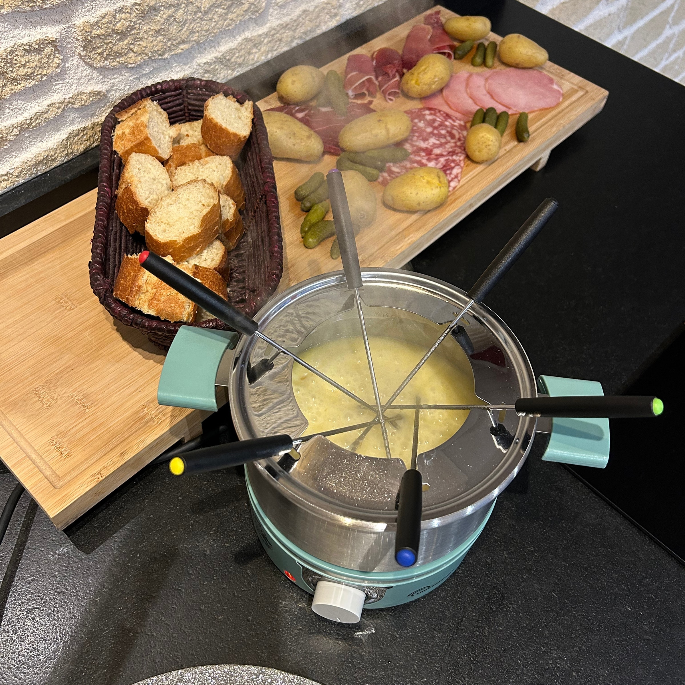 Fondue LITTLE BALANCE 6 personnes 650W 1.8L Vert - 8963