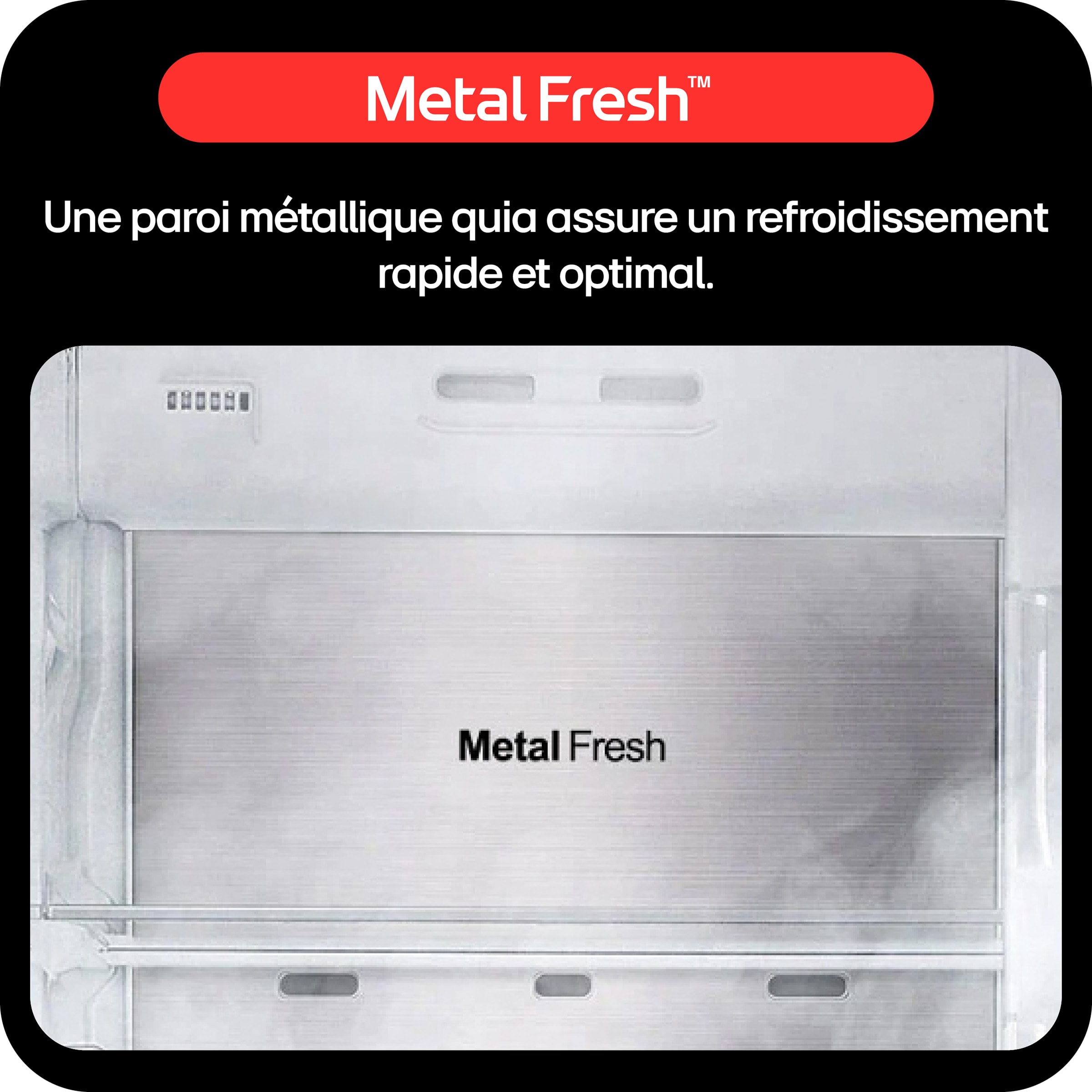 Réfrigérateur congélateur bas LG , Froid No Frost, 386L, Gris - GBF7272DPY