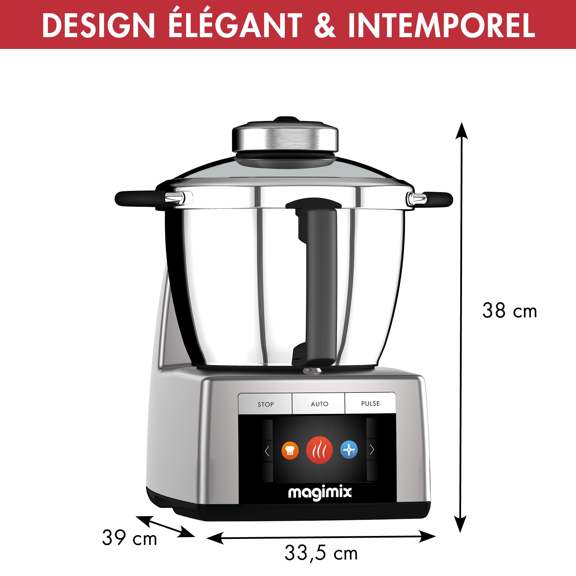 Robot cuiseur MAGIMIX  - ROBOTCOOKCHROME