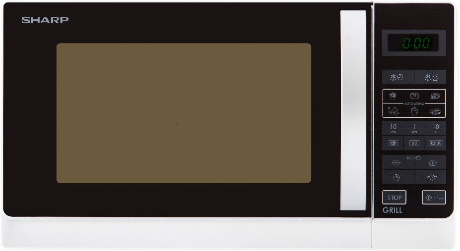 SHARP Micro ondes Grill 900W 25L Blanc