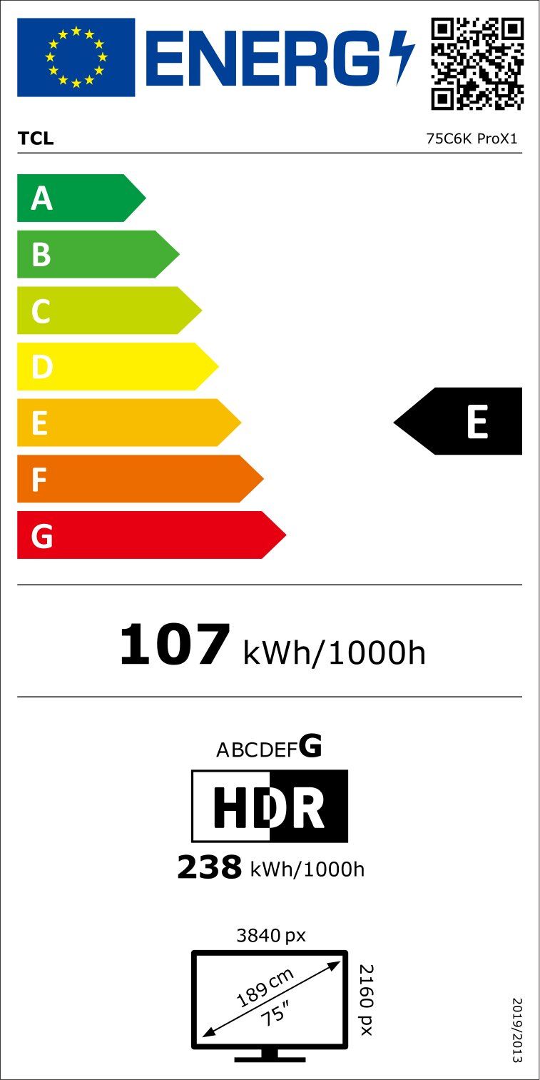 TV Mini LED 4K 189 cm TCL  - 75C6KPRO