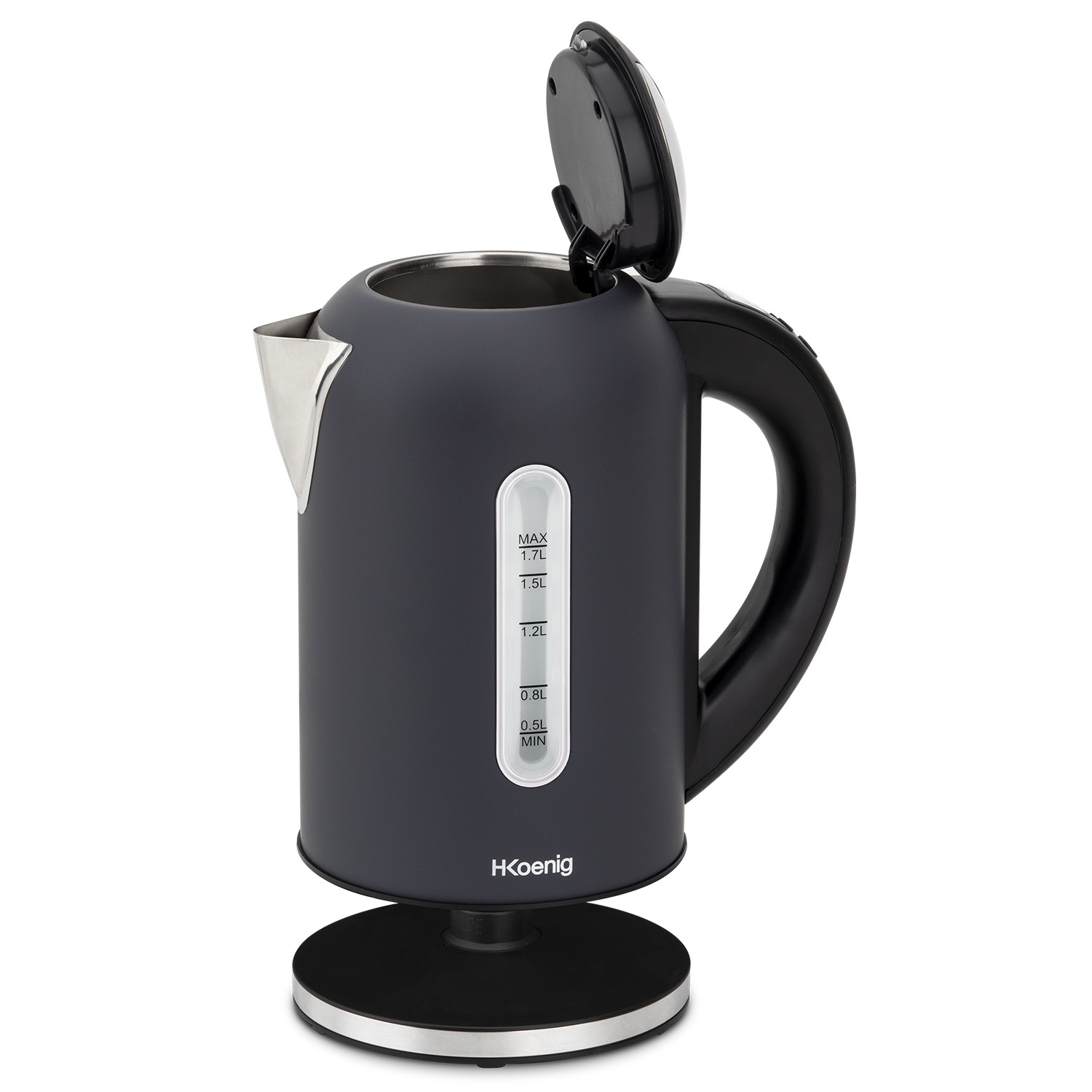 Bouilloire H.KOENIG Température réglable, 1,7L, 2200w, Noir - BOE52