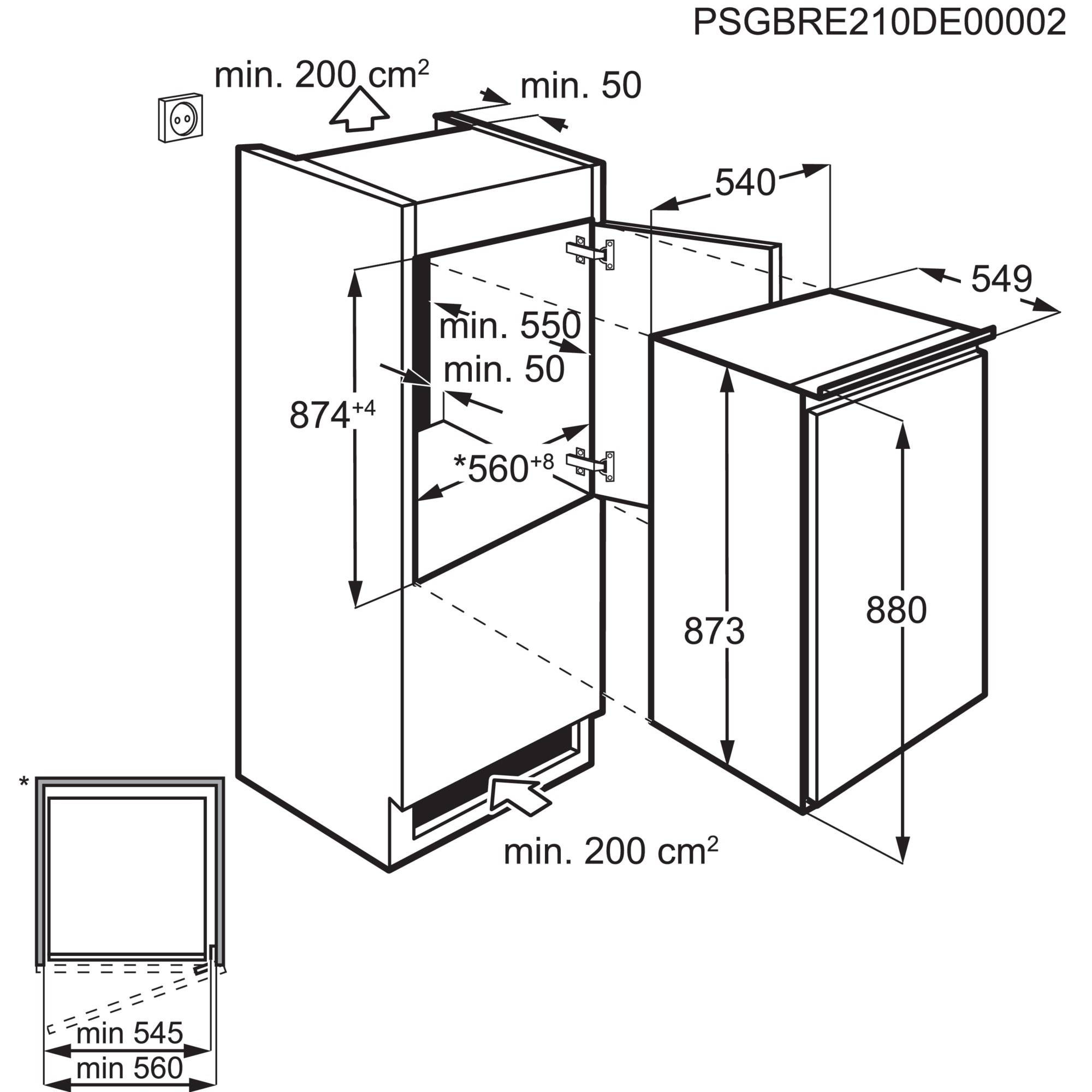 ELECTROLUX Réfrigérateur encastrable 1 porte  - LFB2AE88S