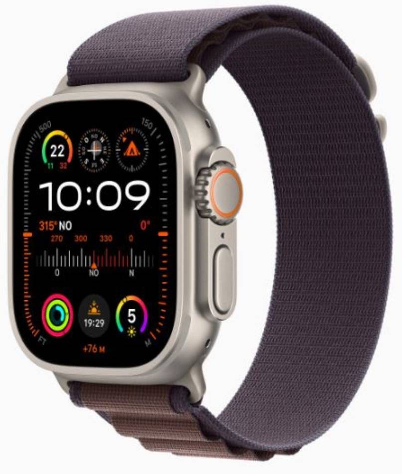APPLE Montre connectée Apple Watch Ultra 2 GPS + Cellular 49 mm  WATCHULTRA2-MREW3NF