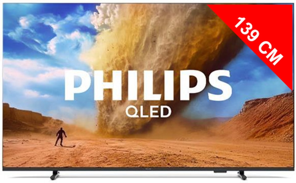 TV QLED 4K 139 cm PHILIPS 55'' 60Hz Noir 55PUS7800