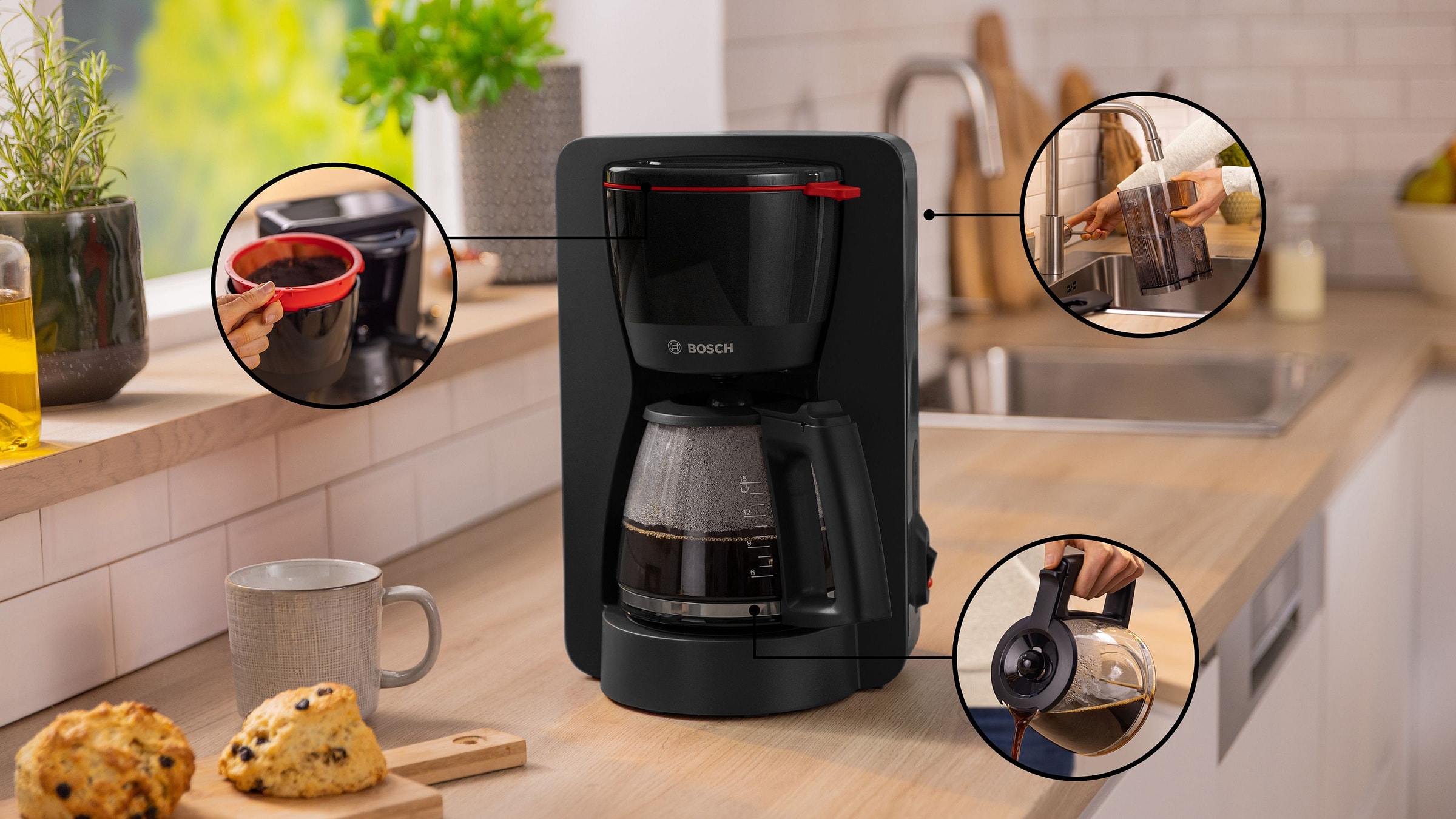 Cafetière BOSCH Noir - TKA2M113