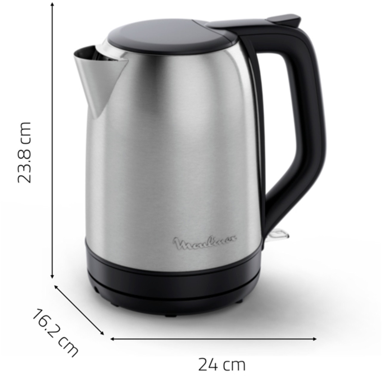 Bouilloire MOULINEX 1,7L 2400W Inox - BY5S0DE0