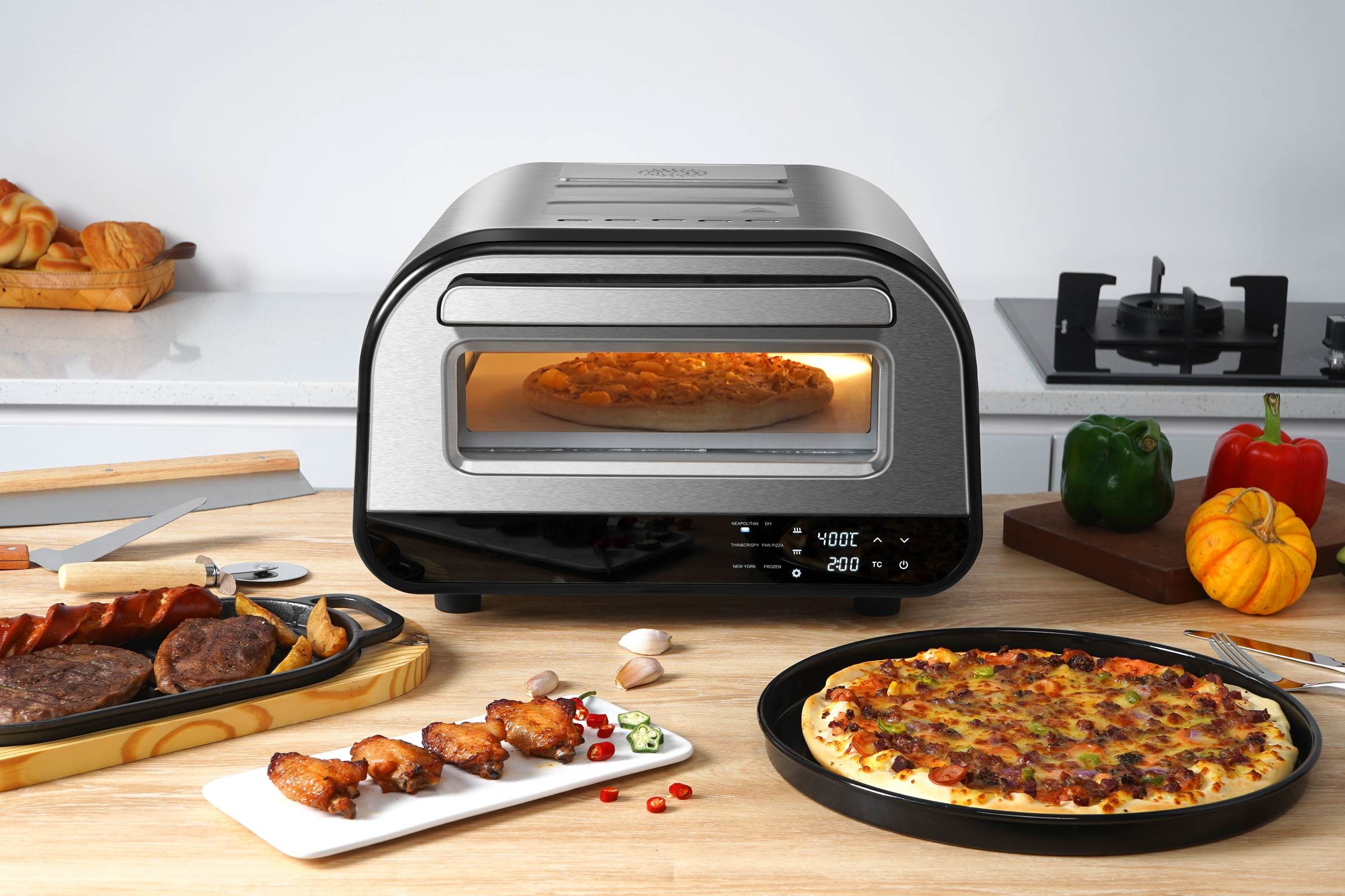 Four à pizza pro KITCHEN CHEF - PIZZAPRO1700 Four à pizza pro KITCHEN CHEF - PIZZAPRO1700