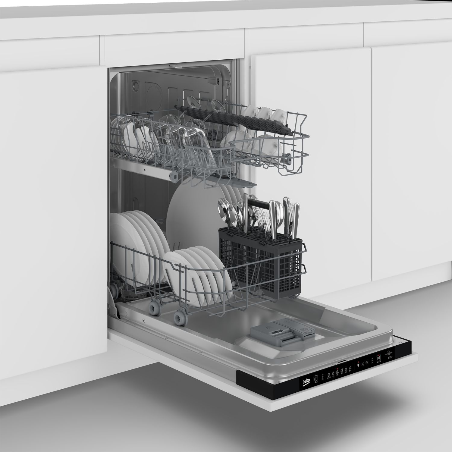 Lave vaisselle tout integrable 45 cm BEKO  - BDIS16030