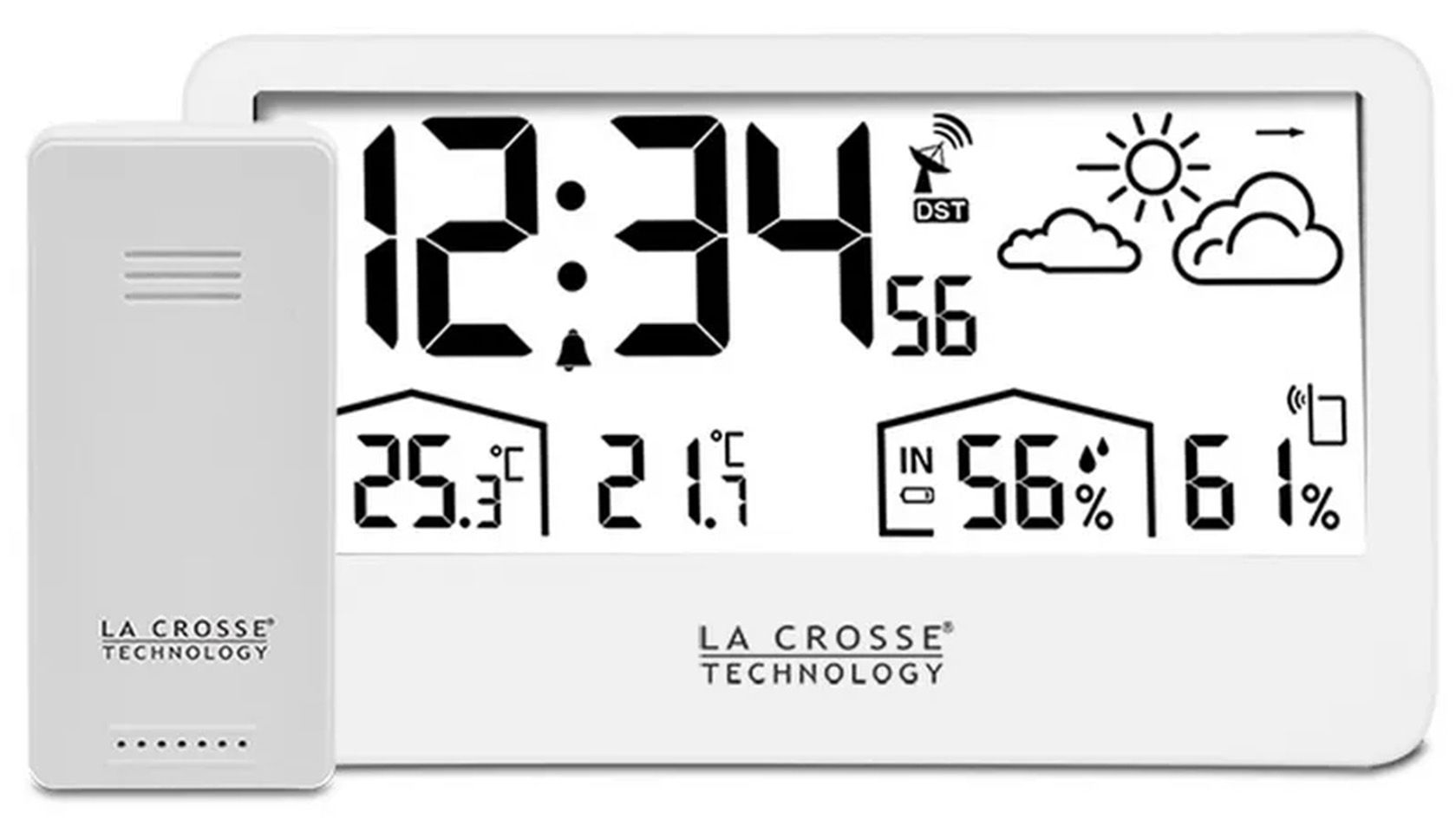 Station météo LA CROSSE TECH Radio-pilotée Blanc WS6230-WHI