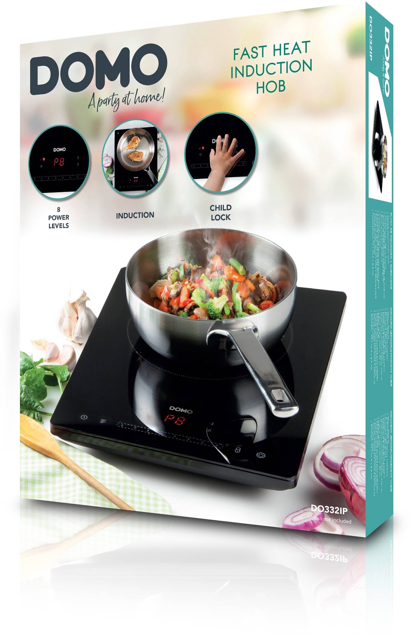 Réchaud induction DOMO 1 foyer 2000W - DO332IP