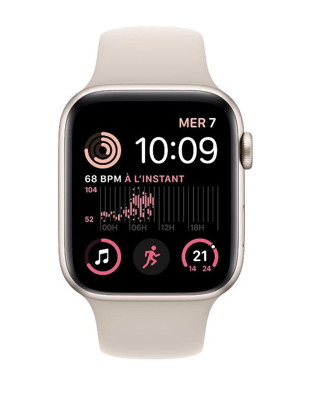APPLE Montre connectée Watch SE GPS 44 mm Aluminium WATCHSE-MNJX3NF-2022 APPLE Montre connectée Watch SE GPS 44 mm Aluminium WATCHSE-MNJX3NF-2022