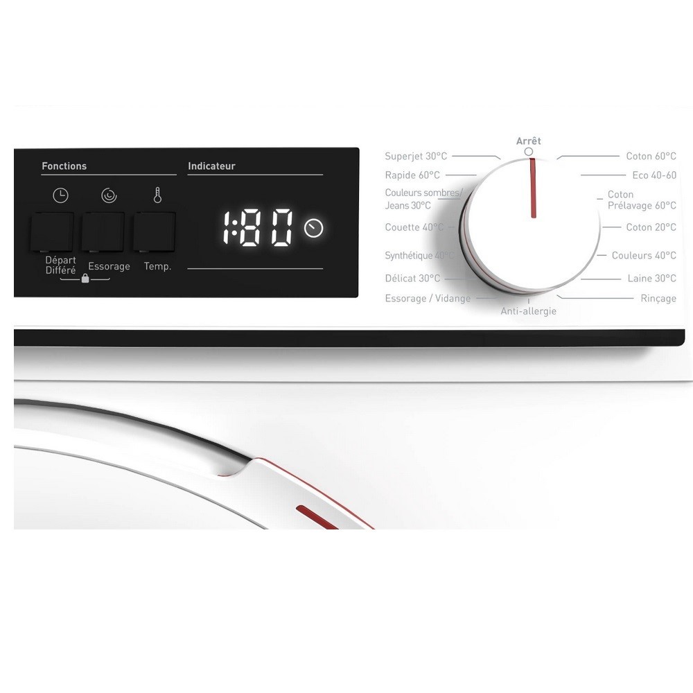 Lave linge Frontal SHARP EcoLogic 10 kg - ESNFA014DWNA Lave linge Frontal SHARP EcoLogic 10 kg - ESNFA014DWNA